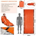 thumbnail image 4 of CNKOO Sac de Couchage d'Urgence Thermique Imperméable pour Survie en Plein Air Camping Randonnée, 4 of 4