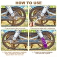 thumbnail image 5 of Uxcell 4 Pack Aluminum Alloy Bike Pegs Anti-Skid Fit 3/8 inch with Stripe Purple Black, 5 of 7