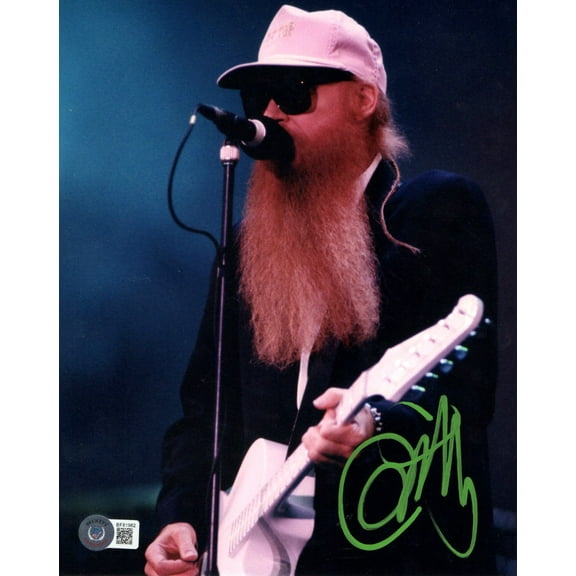Billy Gibbons Signed Autographed 8X10 Photo ZZ Top on Stage BAS BF81982