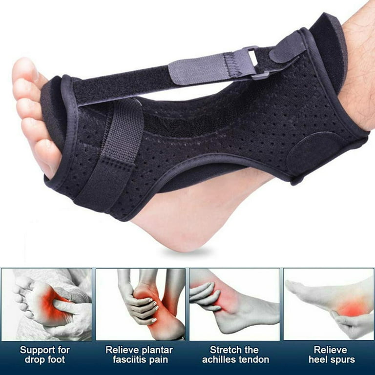 Plantar Fasciitis Night Splint Adjustable Foot Drop Ankle Brace Support  Pain Toe