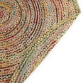 thumbnail image 7 of · REDEARTH · Jute Cotton Chindi Area Rug - 8' Round Rug, Handwoven, Non-Shedding, Soft & Durable – Multi Tones for Home Décor in Living Room, Dining Room, Bedroom, 7 of 7