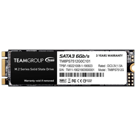 Unidad de Estado Sólido TeamGroup MS30 de 512GB, M.2 SATA III TeamGroup TM8PS7512G0C101