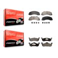 thumbnail image 1 of Positive Plus Front Rear Semi-Metallic Brake Pads Kit for Car 2010-2017 Ford Expedition Lincoln Navigator KPF-100176, 1 of 8