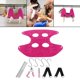 thumbnail image 3 of Portable Dog Grooming Hammock Restricción Bag Supplies Kit Cortaúñas Arnés Gato para bañar Suministros para mascotas atención de Kitty , roja de rosa, roja, 3 of 8