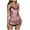 Pink, variant on Njagoc3 Women's Sleeveless Satin Camisole & Short Set - Solid Color, Luxe Fabric, Summer & Sleep Wear