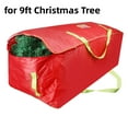 thumbnail image 3 of Christmas Tree Storage Bag for 9ft Artificial Trees with Double Zippers and Reinforced Handles - Extra Large Container ,Red, 3 of 7