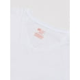 thumbnail image 3 of Hanes Comfort Soft V-Neck 5 Pack Tee, White, Large, 3 of 3