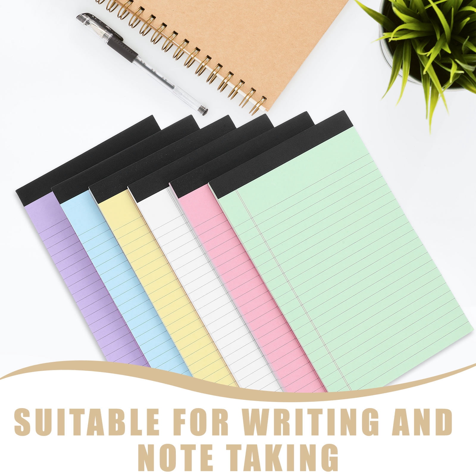 FRCOLOR 6pcs Small Notepads Refills Memo Pads A5 Tear off Notepad Lined Writing Note Pads Pocket Notebook Refills for Taking Notes Reminders