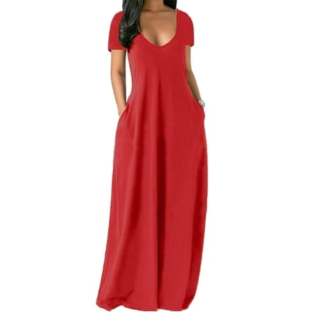 

Capreze Women Casual Sleepwear Dress Loose Long Nightgowns Nightwear Nightshirts Loungewear Pajama Pjs Dress