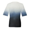 thumbnail image 4 of Susanny Womens Summer Tops Fashion V Neck Half Sleeve Oversized T Shirts Elbow Length Tee Shirts Casual Tops Loose Fit Dark Blue 2XL, 4 of 6