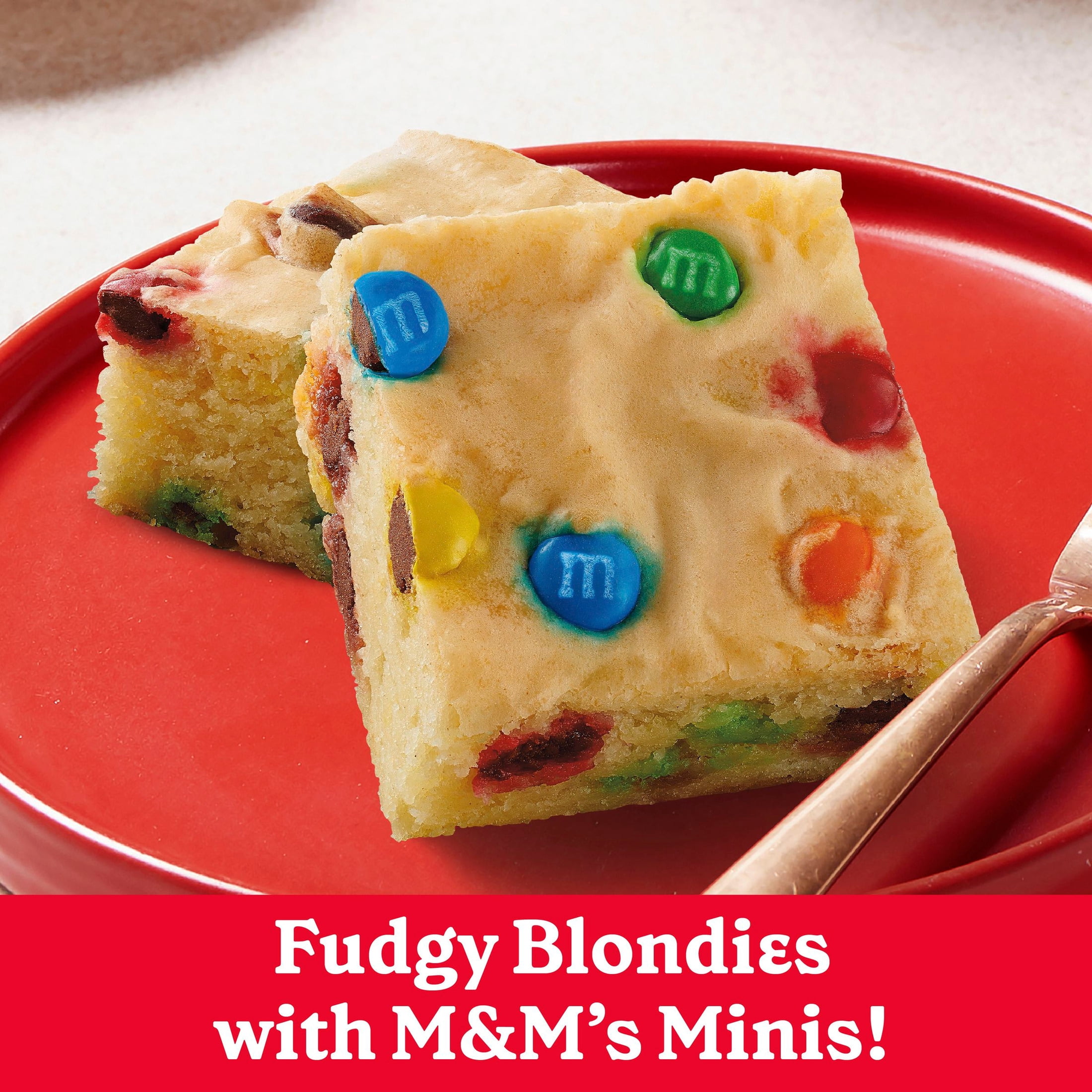 (8 pack) Betty Crocker Fudgy Blondie Bar Mix, with M&M'S Minis Chocolate Candies, 16.6 oz
