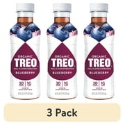 (3 pack) Treo Blueberry Flavored-Infused Bottled Birch Water, 16 oz
