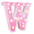 thumbnail image 1 of CSChome Warm White Alphabet Light LED Letter Light - Glitter Alphabet Sign with Hanging Hole, Night Light for Party Wedding Home Decoration, 1 of 7