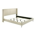 thumbnail image 6 of Roundhill Furniture Mavela Wide Wale Corduroy Upholstery Panel King Bed with 2 Nightstands and Bench, 6 of 15