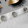 thumbnail image 4 of Castle Fairy Black Purple Eyelash Curtains Pack of 2 (42x84 Each),Bow Curtains Blackout, 4 of 6