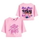thumbnail image 1 of Pop cazadora para niña Demon Hunters Graphic Round-Neck Short Sleeve T Shirt For Kids Youth Fashion Tee With Cartoon Print Design Soft Blend Top For Children （White）, 1 of 3