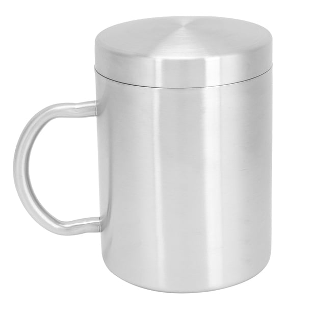 Taza de acero inoxidable, taza de acero inoxidable con taza para niños, rendimiento comprobado