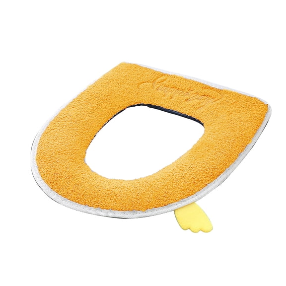 Toilet Seat Covers, Portable Toilet Seat Covers, Zipper Plush Warm Toilet Seat Cover for Winter Bathroom, Thickened Flock Material, Easy Installation, Soft Comfortable, Multi-Color Options
