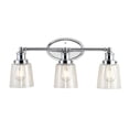 thumbnail image 2 of JONATHAN Y Beverly 22.5" 3-Light Iron/Seeded Glass Classic Cottage LED Vanity Light, Chrome, 2 of 6