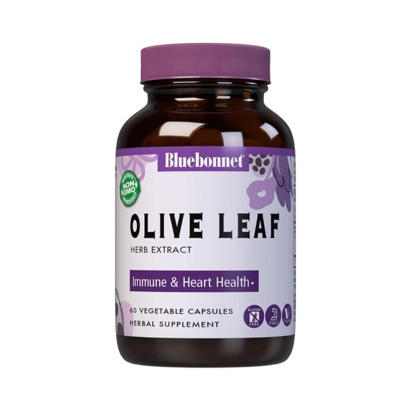 Bluebonnet Nutrition Standardized Olive Leaf Herb Extract, 60 Count