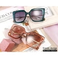 thumbnail image 6 of FEISEDY Oversized Square Pearl Inlay Arm Cat Eye Fashion Sunglasses for Women B2625, 6 of 14