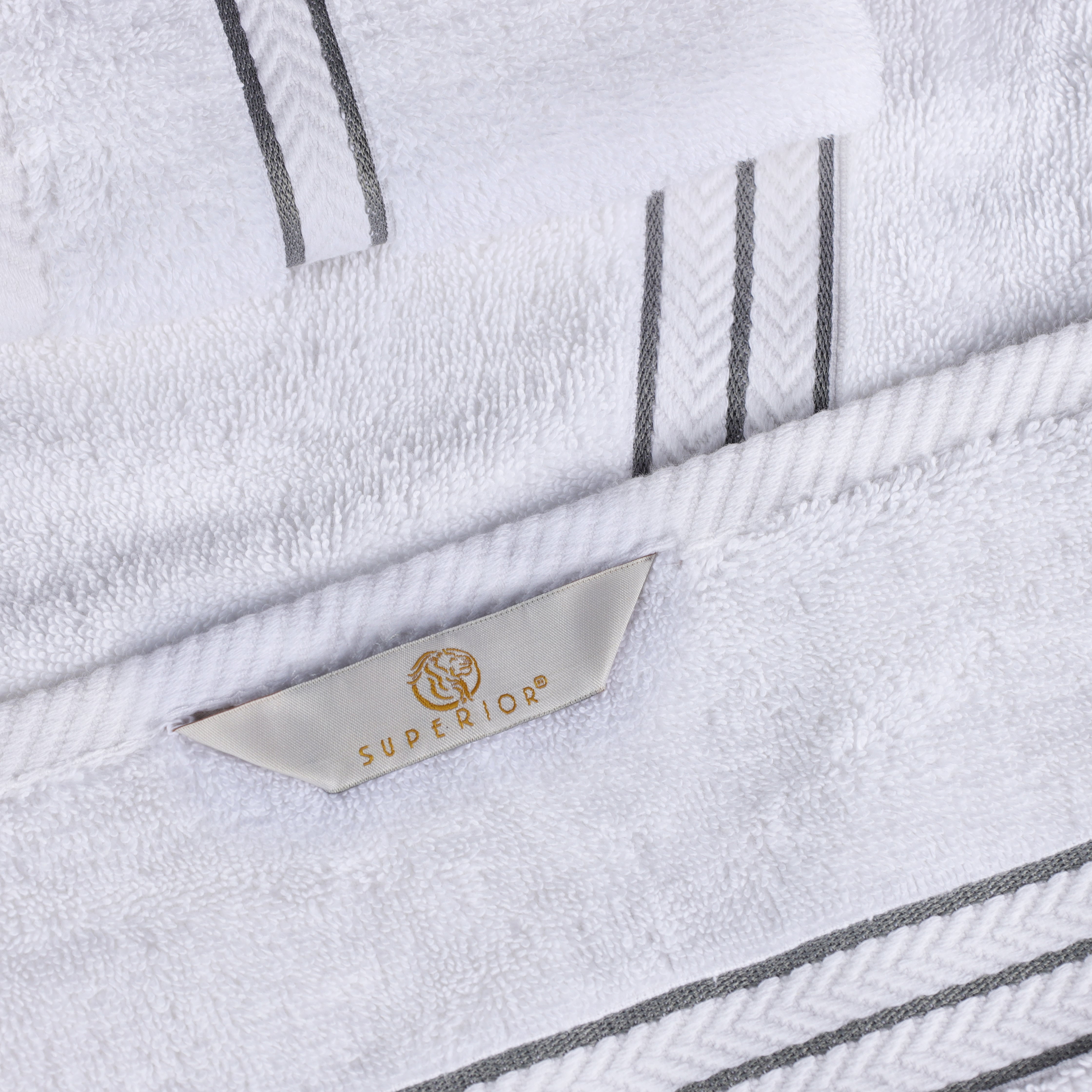 Superior Turkish Cotton Ultra-Plush 6-Piece Towel Set Charcoal