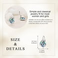 thumbnail image 6 of Celtic Trinity Knot Earrings for Women 925 Sterling Silver Celtic Triquetra Knot Leverback Abalone Shell Irish Jewelry, 6 of 6