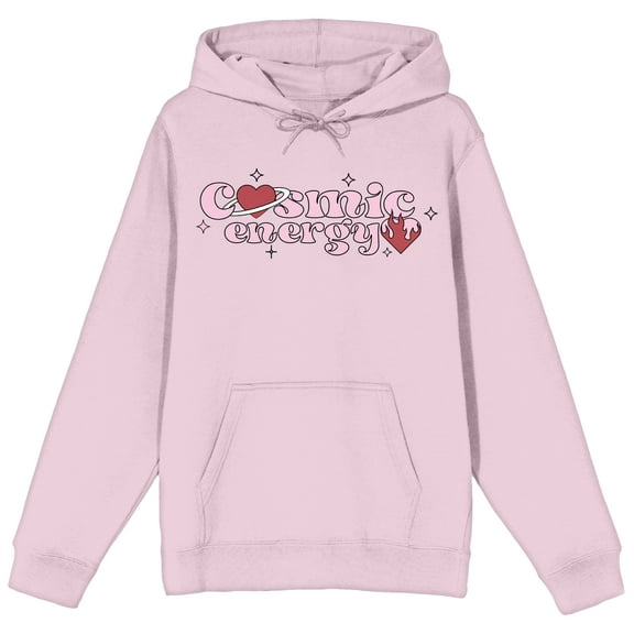 Cosmic Energy Long Sleeve Cradle Pink Adult Hooded Sweatshirt-XL