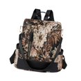 thumbnail image 4 of Mochila para mujer con cremallera, bolso de hombro para desplazamientos, cumpleaños, trabajo, compras, vacaciones Marrón, 4 of 8