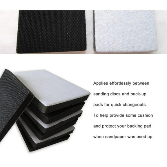 75*100Mm Hook&Loop Rectangle Soft Sponge Interface Pad for Sander Backing Pad