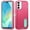 Teal+Hot Pink, variant on For Samsung A16 5G PEAK 3in1 Toughest Hybrid with Stand Cover Case - Black/Blue