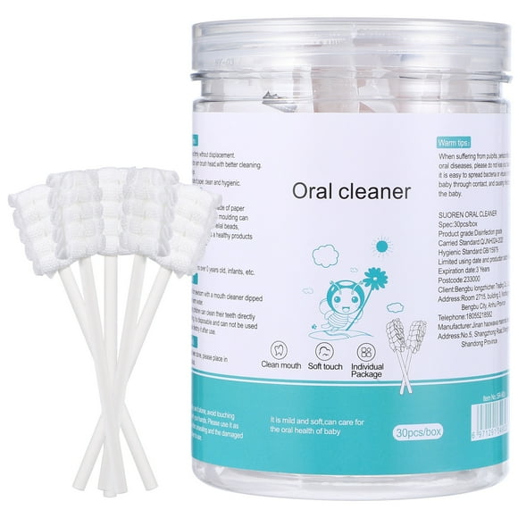 30 cepillos de dientes limpiadores de lengua para bebés. Cepillo de dientes infantil para limpiar la boca del bebé.