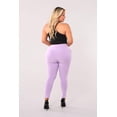 thumbnail image 2 of Plus Size Tummy Control Sculpting Treggings - Purple Rose, 2 of 10