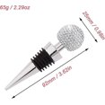 thumbnail image 4 of 2pcs Bling Decorative Wine Stoppers,funny Cute Bottle Plug Made (white), 4 of 5