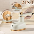 thumbnail image 3 of Handheld Portable Steam Iron, 2025 New 2-in-1 Steamer and Iron, Mini Electric Garment Irons Travel Steamer for Clothes Home Dorm (White), 3 of 7
