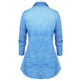 thumbnail image 2 of Camisa Dril de Algodon Talla Extra Abotonado Estampado 3D Rosegal  Blusas Tallas Grandes, 2 of 5