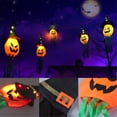 thumbnail image 5 of Floleo Halloween Decorations Outdoor Hanging Lights Decor Glowing Pumpkin Witch Hat Led Lighted Up Scary Orange Decoration For Indoor Outside Party Tree Garden Porch Ornament, 5 of 9