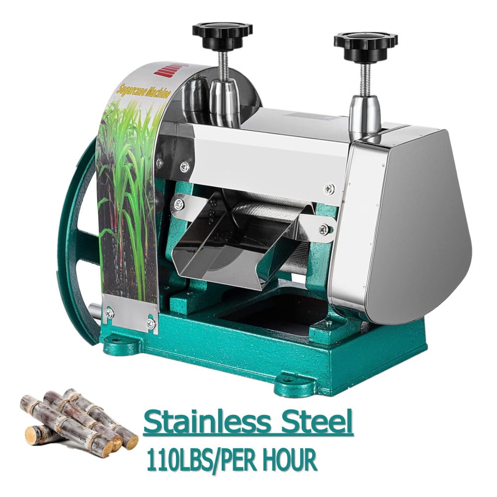 SHZOND Manual Sugar Cane Juicer, Commercial Stainless Steel Sugar Cane Press,110LBS Output per Hour Sugar Cane Extractor Squeezer for Home Use