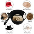thumbnail image 2 of Boîte de Rangement pour Chapeaux Grande en Feutre avec Panneau Transparent, 2 of 10