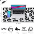 thumbnail image 5 of Long Mouse Pads for Desk,White and Gray Of Leopard Print Desk Mats on Top Of Desks, Desk Mouse Pad Extra Large with 3mm Non-Slip Base and Stitched Edge for Gaming,Office,Work,Home 35.4"x15.7", 5 of 6