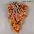 thumbnail image 4 of Fall Swag Thanksgiving Wreaths for Front Door  19.7 Inch Fall Maple Swag  Autumn Sunflower Swag Front Door Swag with Fall Daisy Flower Ribbon  Harvest Swag for Autumn Decor  Without Light, 4 of 8