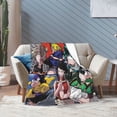thumbnail image 2 of My Hero Academia Blanket, Anime Throw Blanket For Couch Sofa Bed, Soft Cozy Lightweight Warm Flannel Blanket, Home Decor, Anime Gifts For Boys Girls Kids Teens, 80"X60", 2 of 9