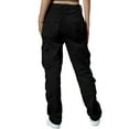 thumbnail image 6 of Matchstick Women's Loose Casual Cargo Pants with 8 Pockets, 6 of 8