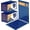 Blue, variant on 10 Pack of 11”x17” Landscape Pressboard Presentation Binder Folder, Blue Fiberboard Report Cover with 3" Capacity Metal Prong Paper Fastener, Heavy-Duty Document Binder for Reports and Proposals