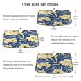 thumbnail image 5 of ALAZA Elegant Tropical Floral-t2 Windshield Sun Shade Car Foldable Sun Visor Block UV Rays Protector 53"x23.5", 5 of 8