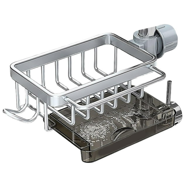 Food 52 Rack Dish Drying Rack Mat Cover Sponge Dish Hanger Collapsible Camping Kitchen Faucet Organizer 2024 New Dish Sponge Holder Over Faucet Kitchen Caddy Organizer Multifunction