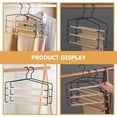 thumbnail image 6 of Qijita Pant Hanger Non-slip Space Saving Pant Hanger 3-tier Jeans Pant Hanger for Closet Clothes Hanger, 6 of 6