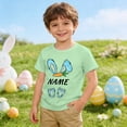 thumbnail image 2 of LRen Easter T Shirt Boys Bunny Rabbit Graphic T-Shirt Cotton Short Sleeve Easter Egg Letter Print Tops for Boys Kids Toddler Tees Clothes Summer Tops, 2 of 6