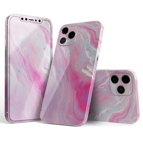 DesignSkinz Marbleized Pink Paradise V8 Full-Body Skin Decal Wrap Cover for iPhone 16