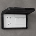 thumbnail image 4 of Lefu Bathroom Wall Switch Cover Reversible for Type 86 Double Socket Thin Waterproof, 4 of 9